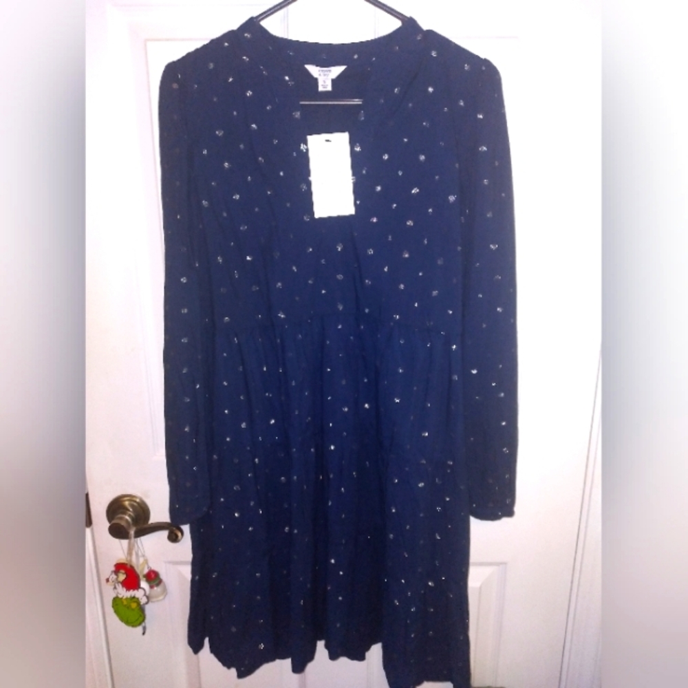 Crown and Ivy blue dress New